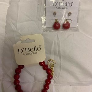 Cute red costume jewelry
